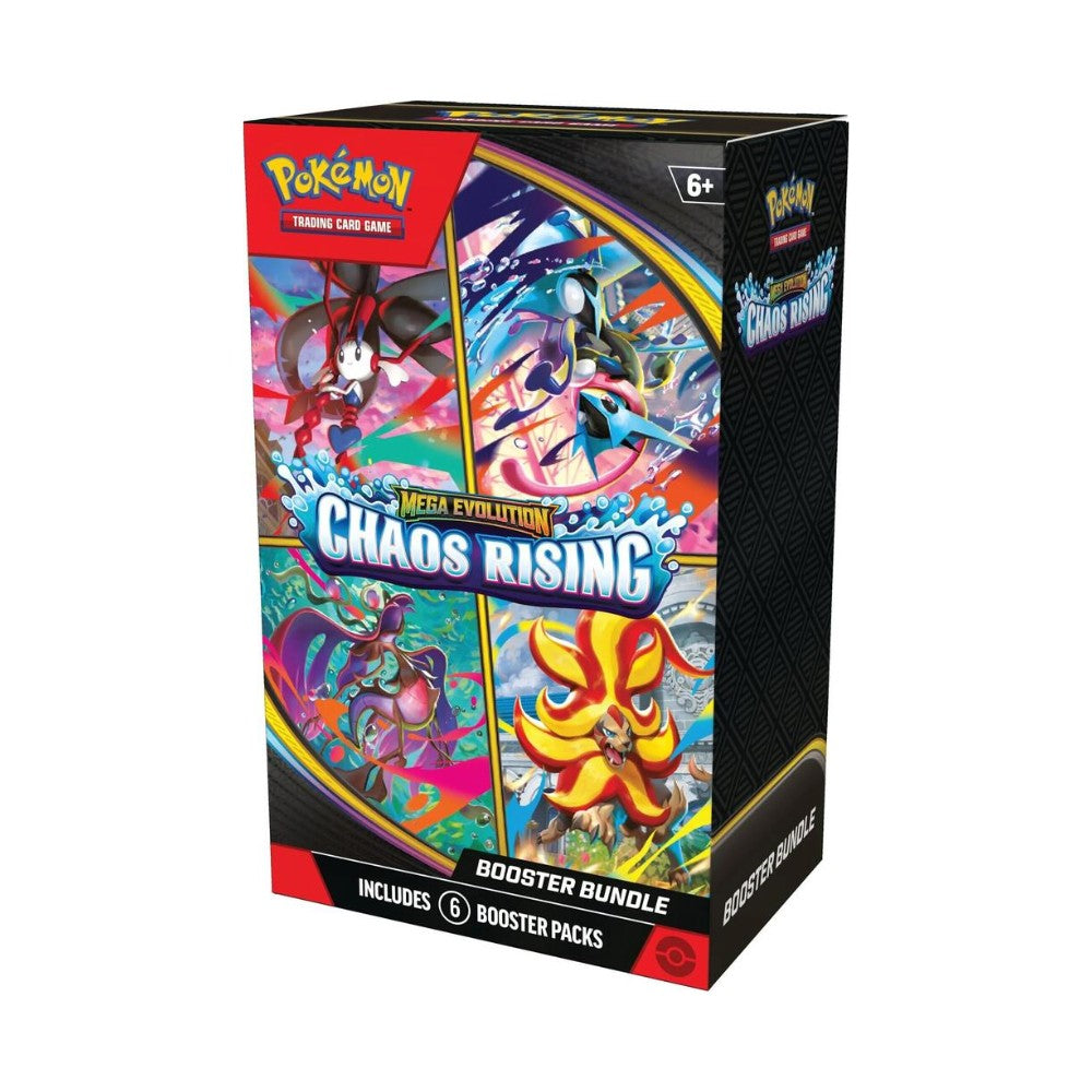 1000 pokemon booster packs Pokémon TCG: Mega Evolution-Chaos Rising Bundle Box (6 Packs) – ShipTCG Over 180 cards Grade:4 Delving into Red Black master ball