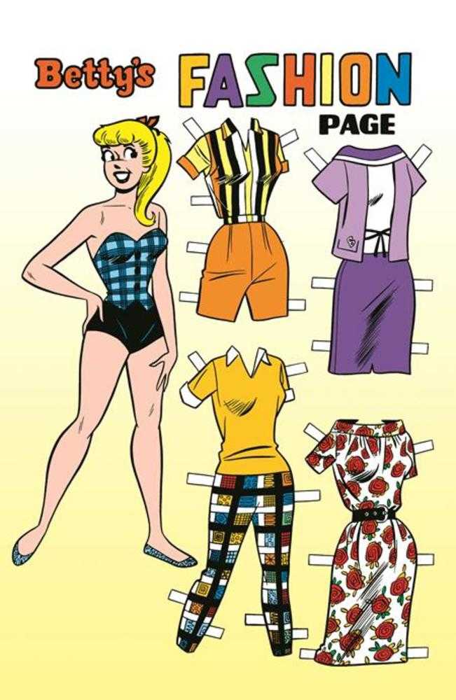 Archie Comics 85 Th Anniversary Presents Betty &amp; Veronica Fashion Pages (One Shot) Cover B Dan Decarlo Betty Pin Up Variant