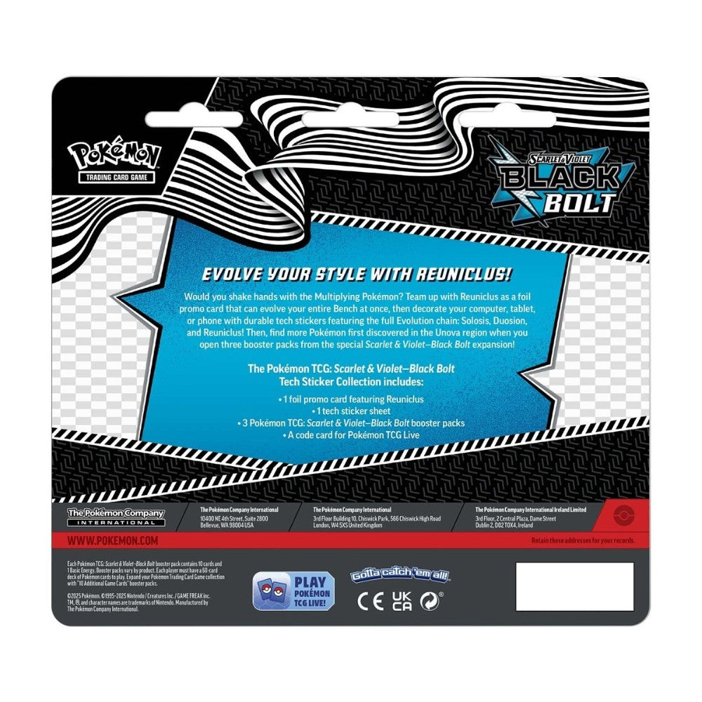 Pokémon TCG: Scarlet & Violet Black Bolt Tech Sticker Collection