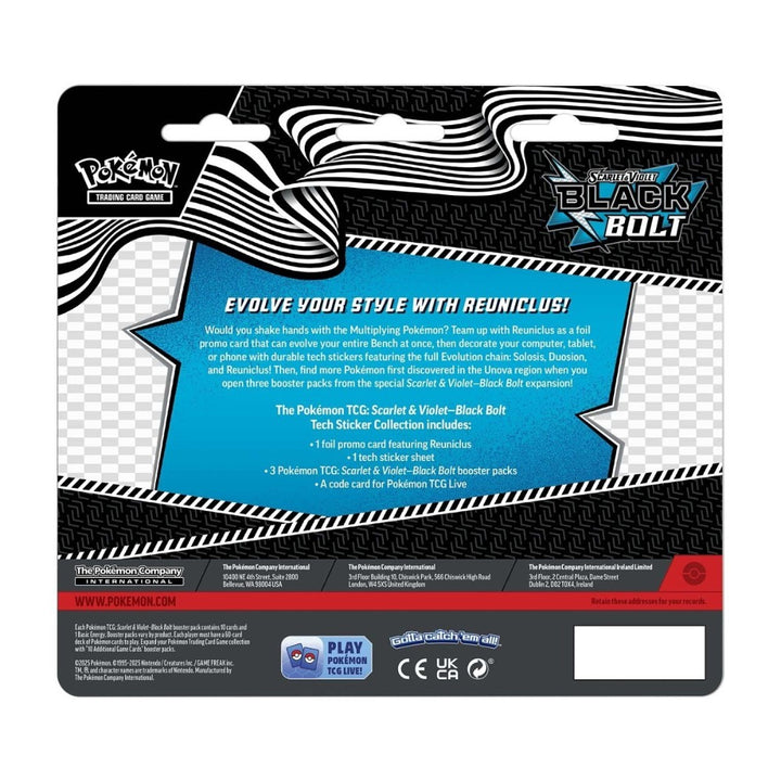 Pokémon TCG: Scarlet & Violet Black Bolt Tech Sticker Collection