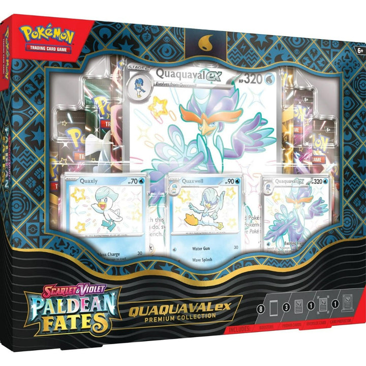 Pokémon TCG: Scarlet & Violet Paldean Fates Quaquaval ex Premium Collection