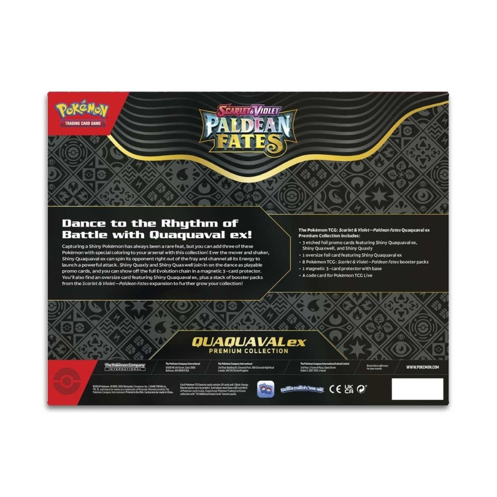 Pokémon TCG: Scarlet & Violet Paldean Fates Quaquaval ex Premium Collection