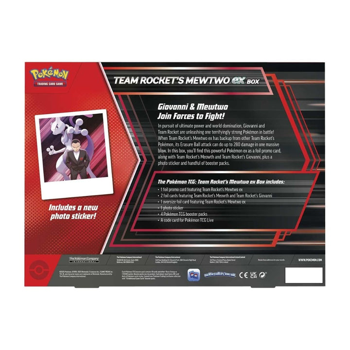 Pokémon TCG: Team Rocket's Mewtwo Ex Box