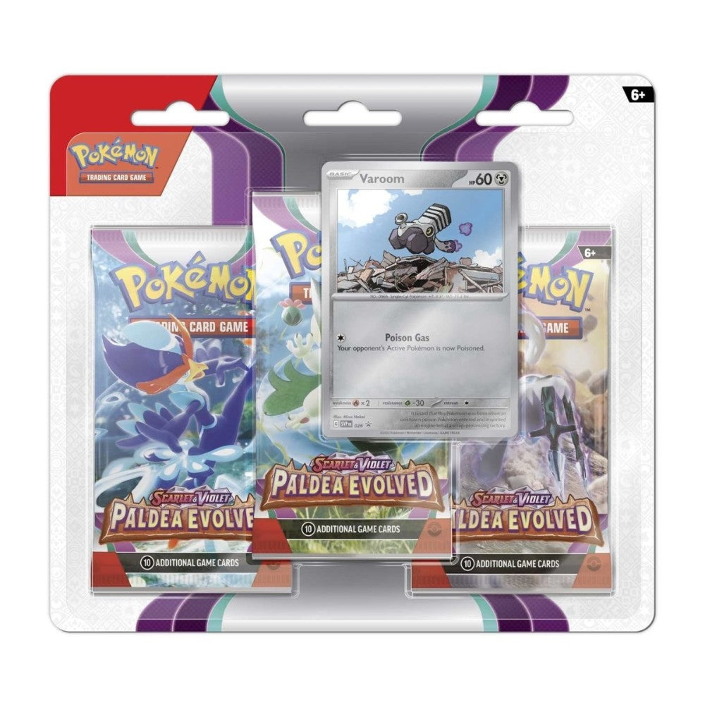 Pokémon TCG: Scarlet & Violet Paldea Evolved 3-pack Blister w/ random Promo