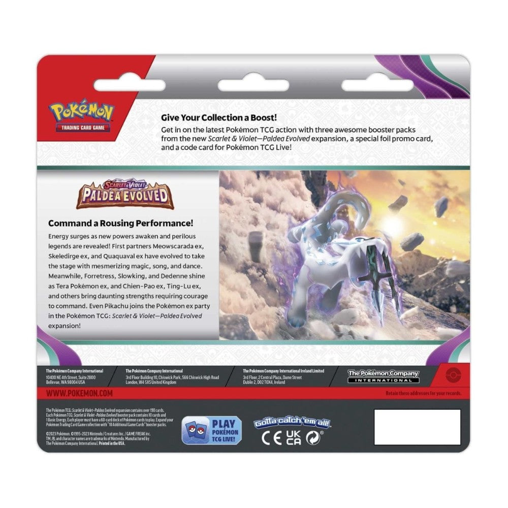 Pokémon TCG: Scarlet & Violet Paldea Evolved 3-pack Blister w/ random Promo