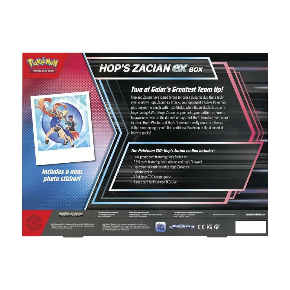 Pokémon TCG: Scarlet & Violet Hop's Zacian ex Box
