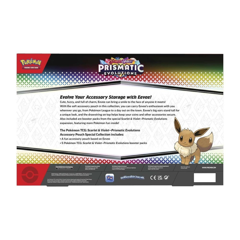 Pokémon TCG: Scarlet & Violet Prismatic Evolutions Accessory Pouch Special Collection