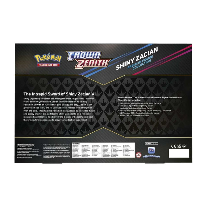 Pokémon TCG: Sword & Shield Crown Zenith Shiny Zacian Premium Figure Collection