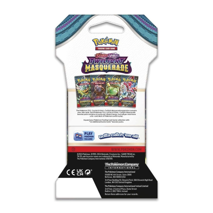 Pokémon TCG: Scarlet & Violet Twilight Masquerade Sleeved Booster Pack-Random Art