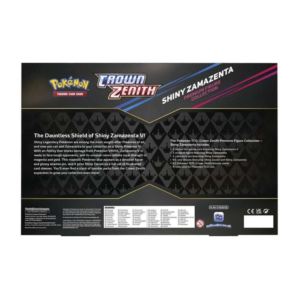 Pokémon TCG: Sword & Shield Crown Zenith Shiny Zamazenta Premium Figure Collection